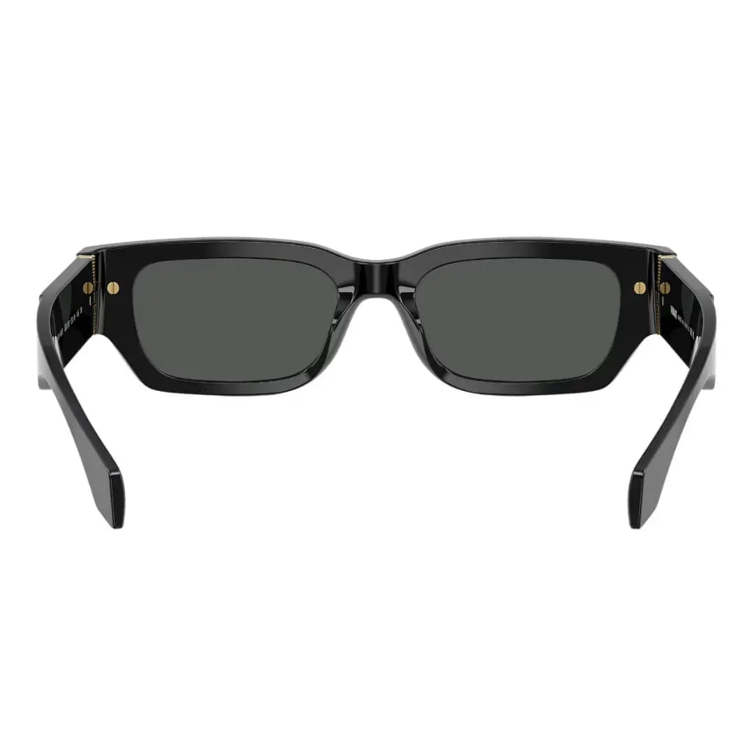 Versace VE4465 GB1/87 Sunglasses - Black Frame, Dark Grey Lens Back Side View