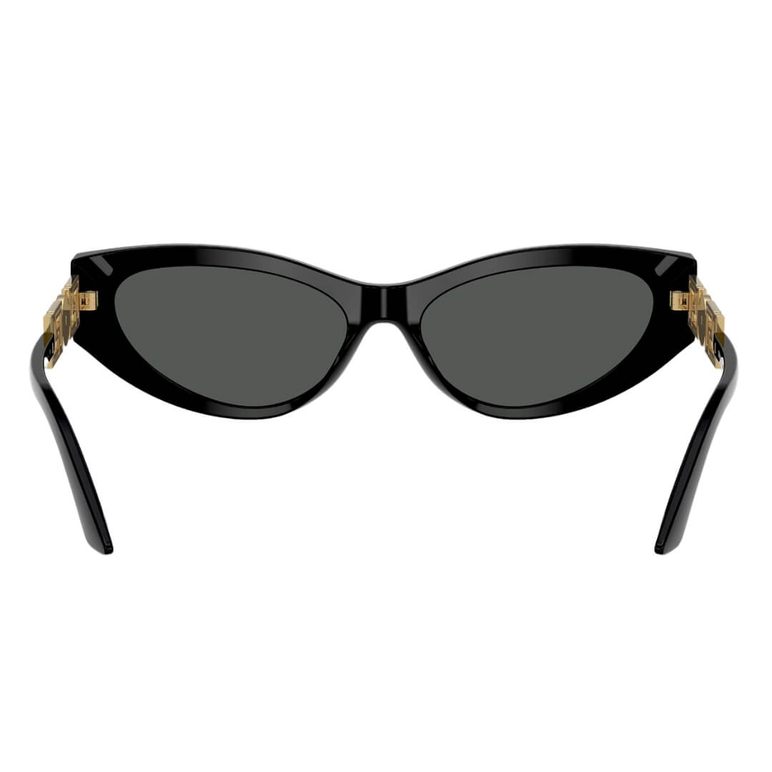 Versace VE4470B GB1/87 - Black Frame, Dark Grey Lens Back Side View