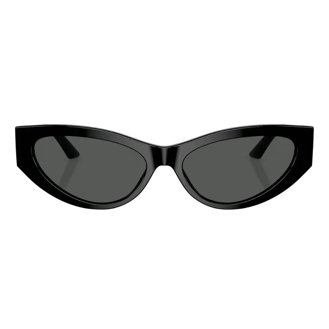 Versace VE4470B GB1/87 - Black Frame, Dark Grey Lens Close Up Front View