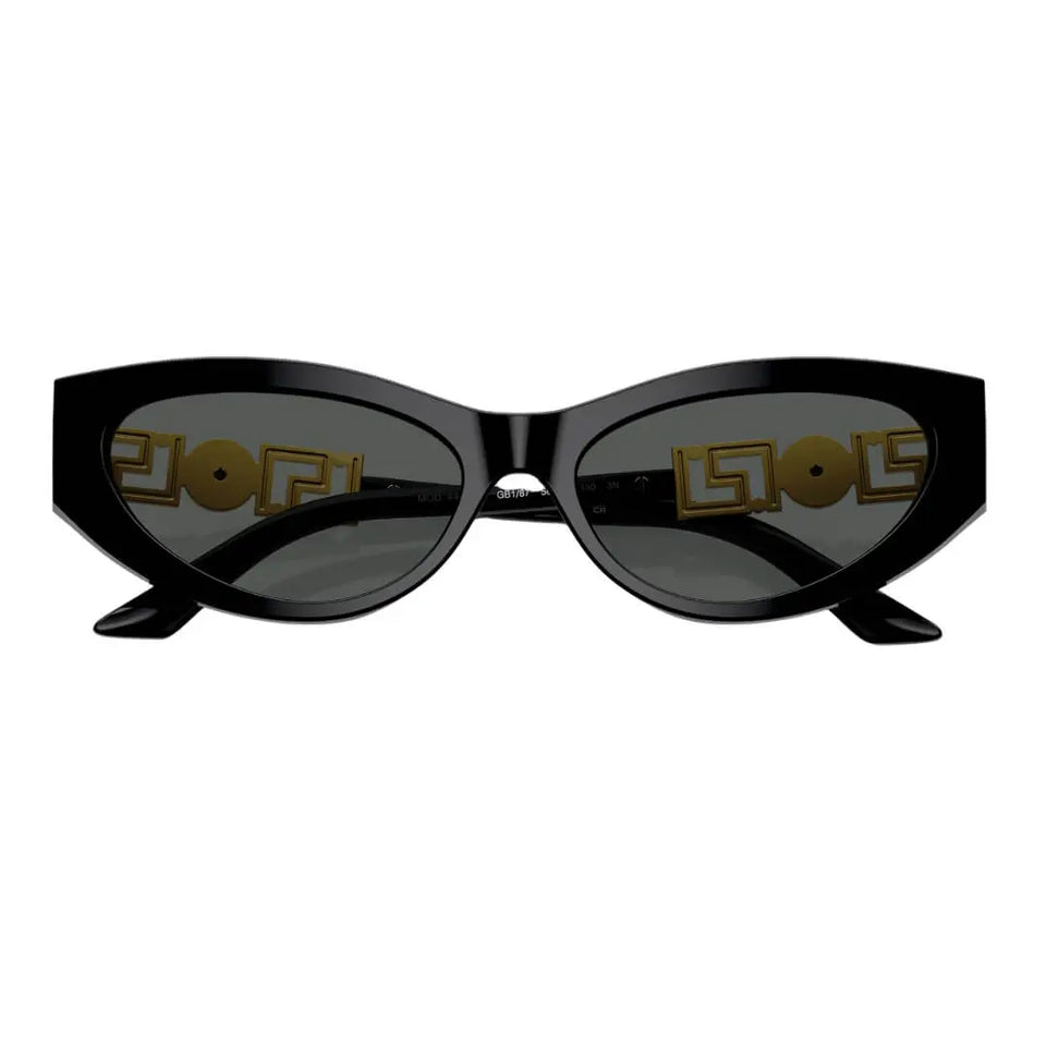 Versace VE4470B GB1/87 - Black Frame, Dark Grey Lens Folded View