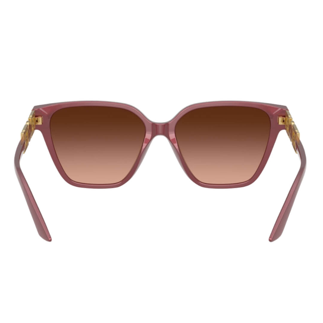 Versace VE4471B 54755M - Perla Dark Ruby Frame, Pink Gradient Grey Lens Back Side View