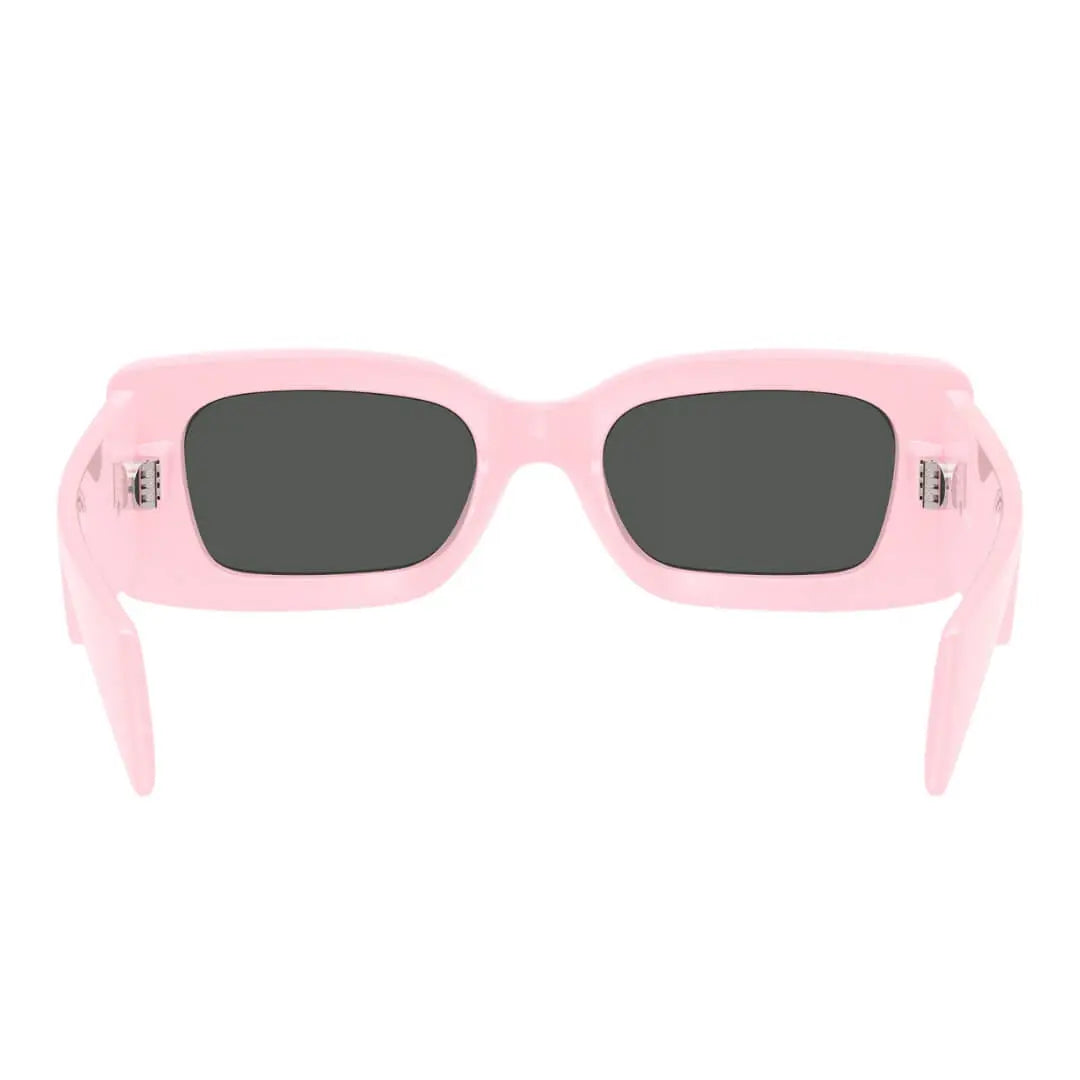 Versace VE4474U 548587 Sunglasses - Pink Frame, Dark Grey Lens Back Side View