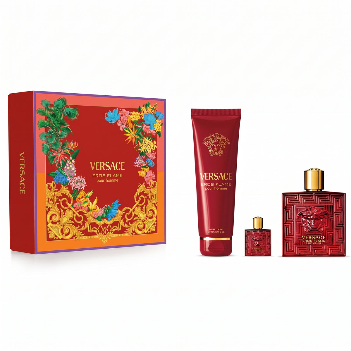 Versace Eros Flame 2026 EDP 100ml 3pc Gift Set
