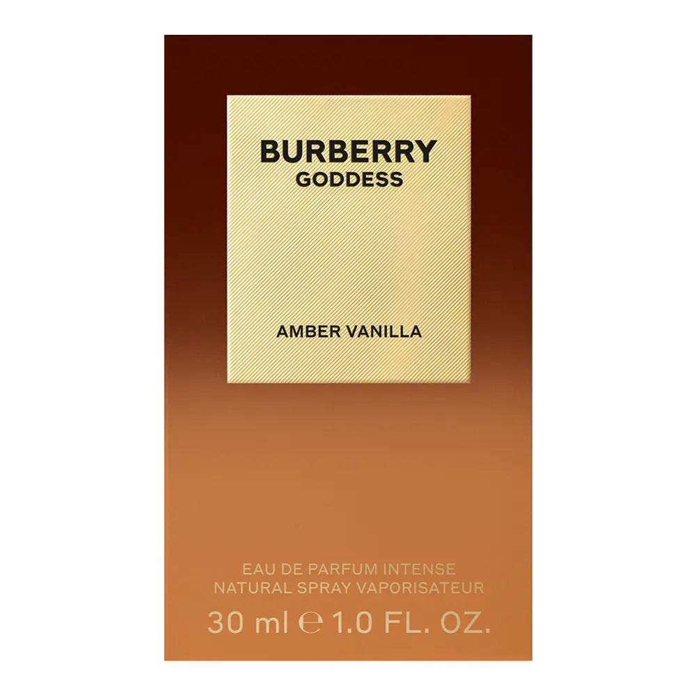 Burberry Goddess Amber Vanilla EDP Intense 30ml packaging detail