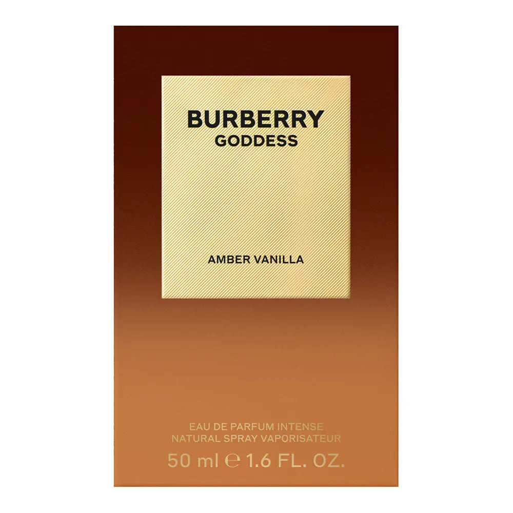 Burberry Goddess Amber Vanilla EDP Intense 50ml packaging detail