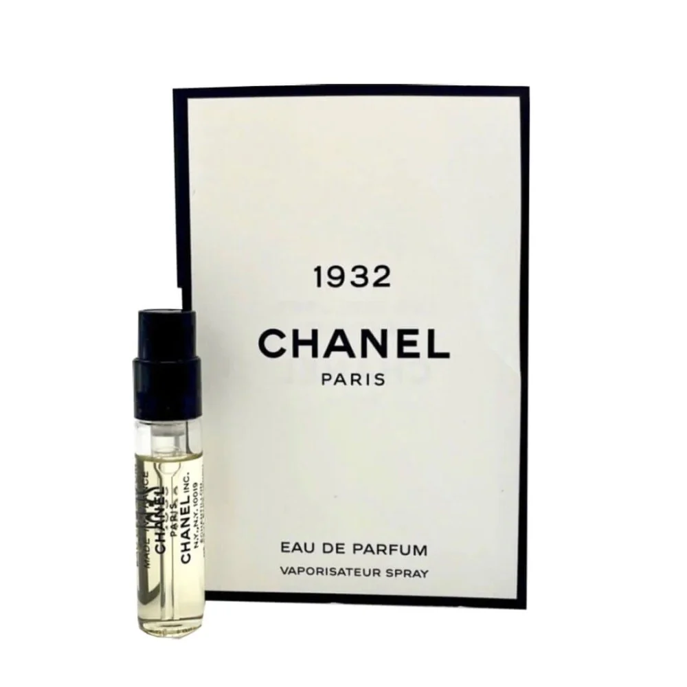 Chanel 1932 Eau de Parfum 1.5ml sample vial with branded card