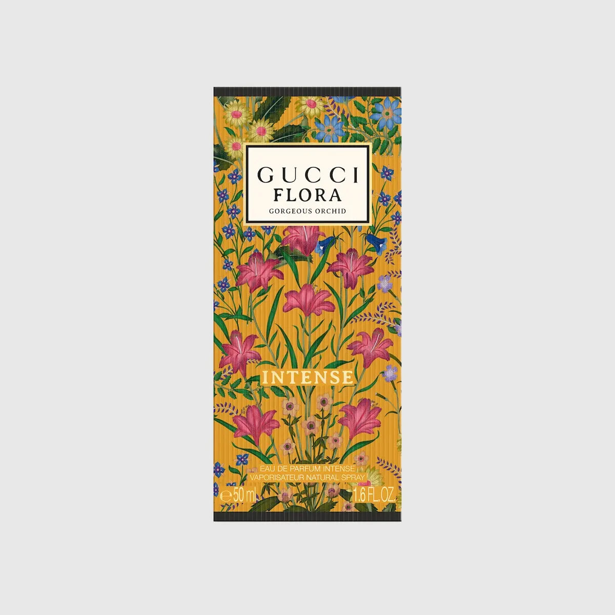 Gucci Flora Gorgeous Orchid EDP Intense 50ml packaging detail