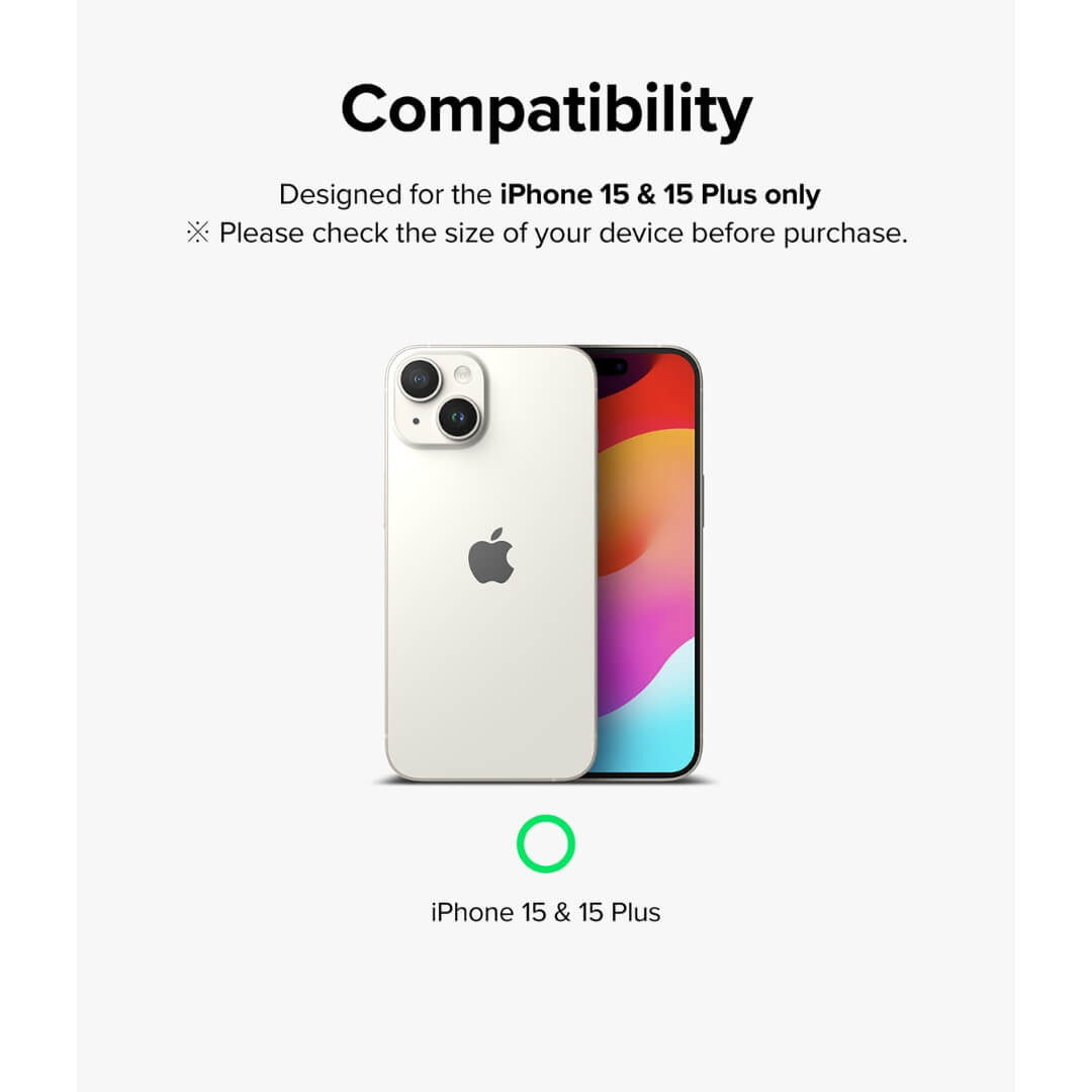 Compatible with iPhone 15 and iPhone 15 Plus models