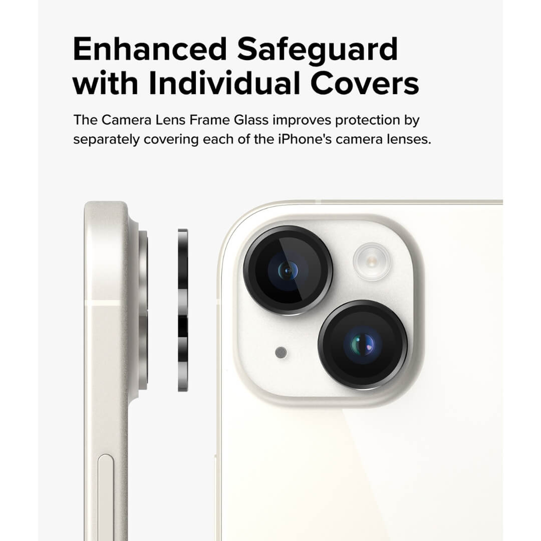 Enhanced protection with individual covers camera lens for iPhone 15