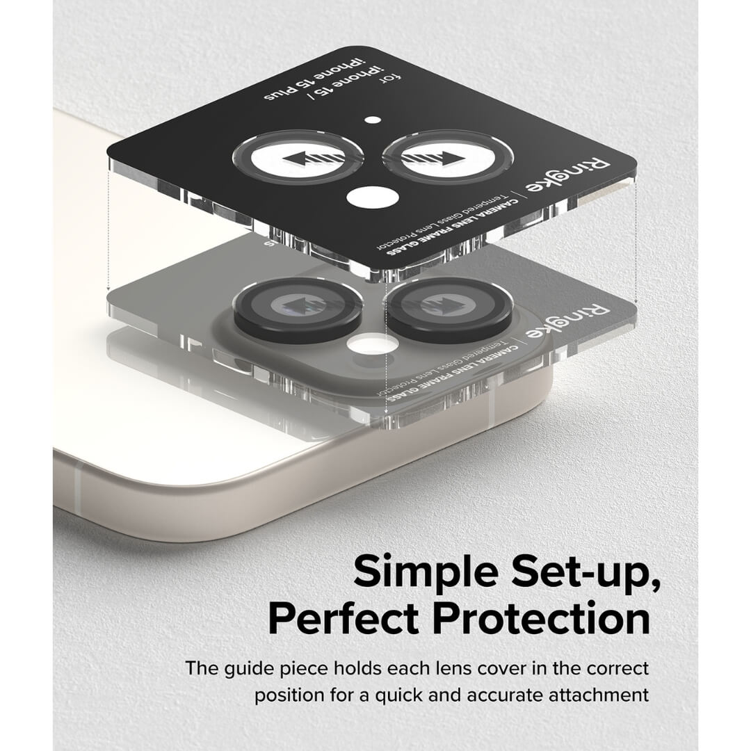 Simple setup for perfect protection, ensuring each lens cover is in the correct position.