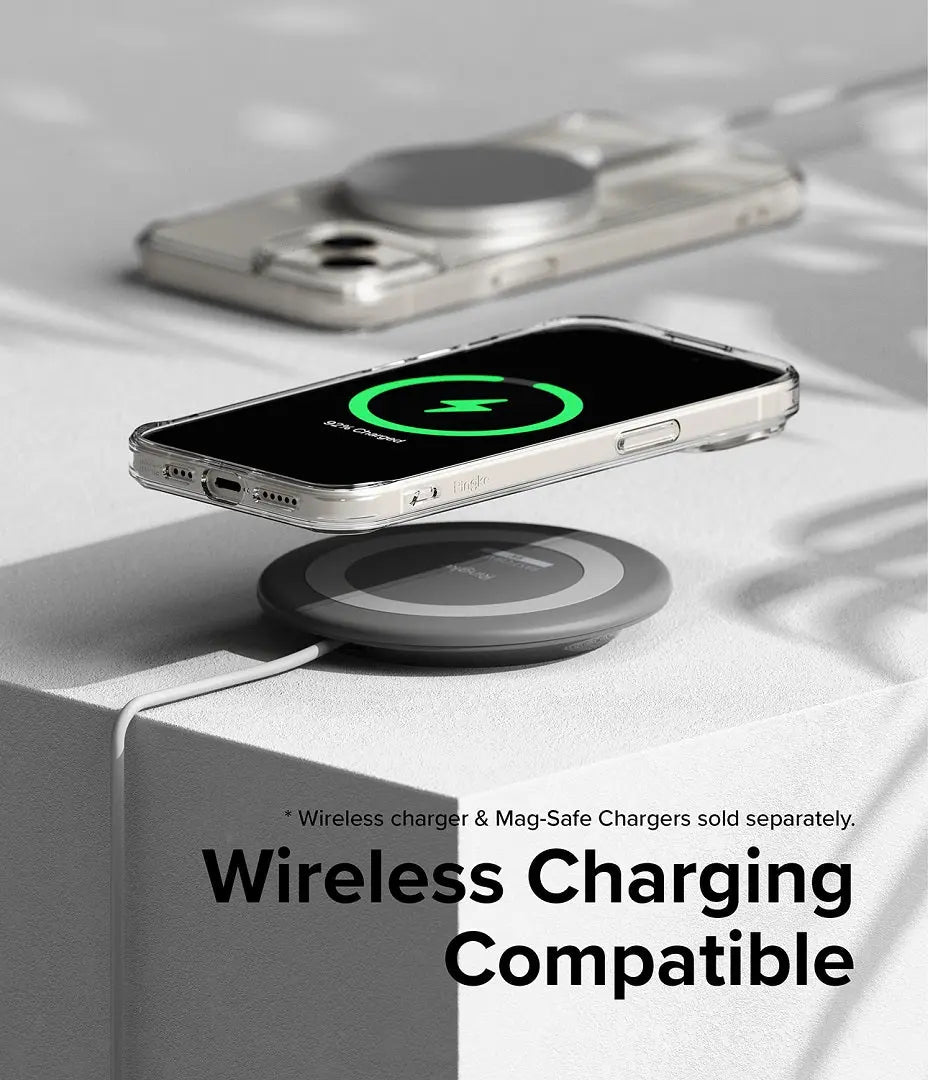 Wireless charging compatible case for iPhone 15