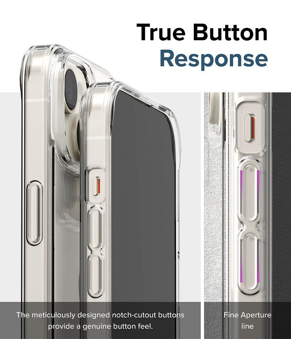 Genuine Button Feel with Ringke Case iPhone 15 Plus