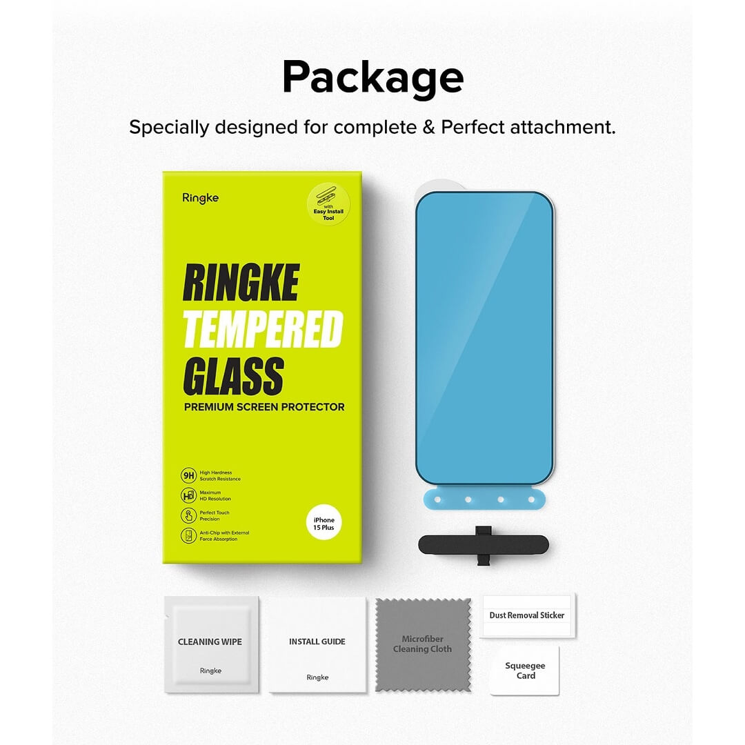 Tempered Glass Screen Protector for iPhone 15 Plus 
