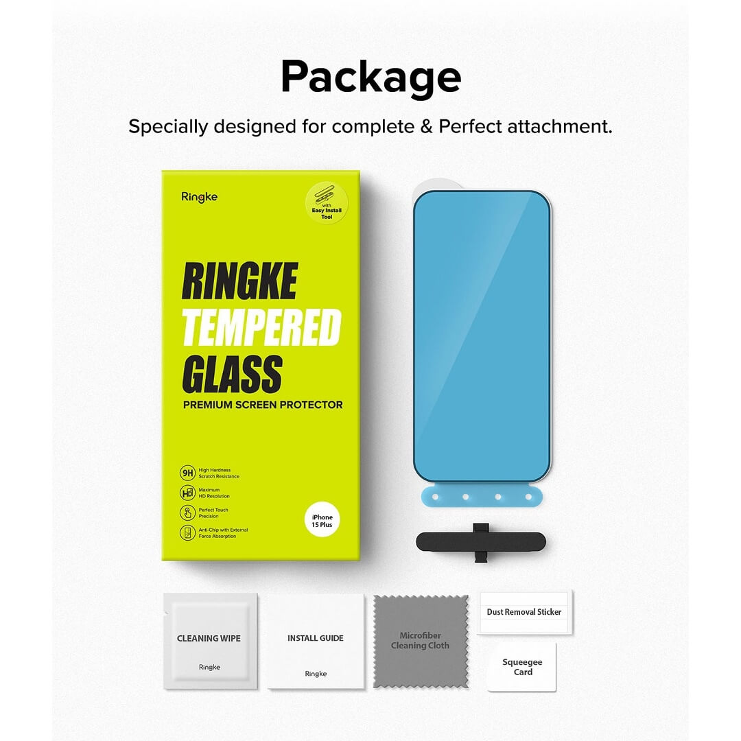 Tempered Glass Screen Protector for iPhone 15 Plus
