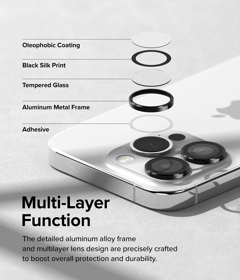 Multi Layer protection of camera lens for iPhone 15 pro 