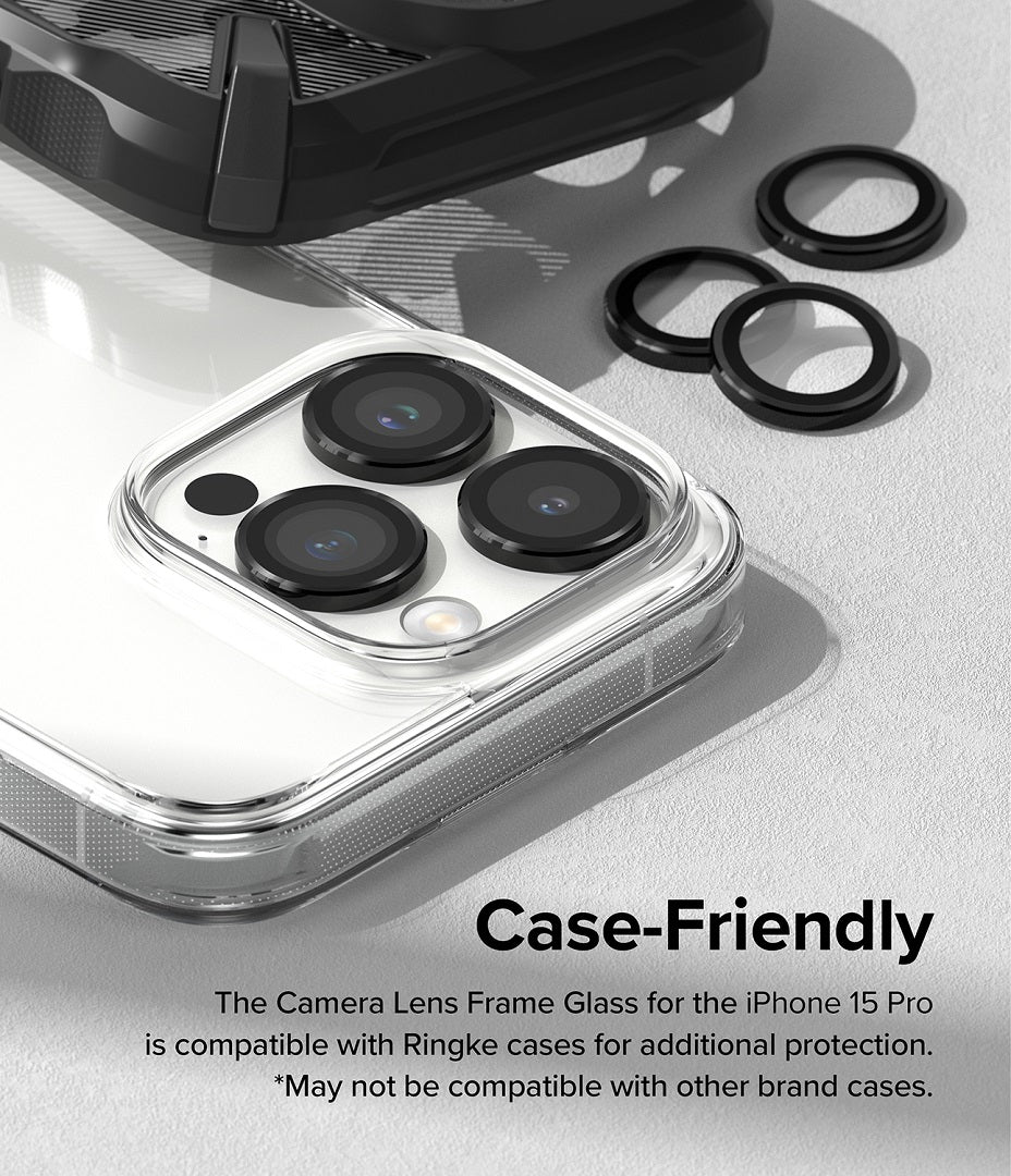 case friendly full cover glass protector for iPhone 15