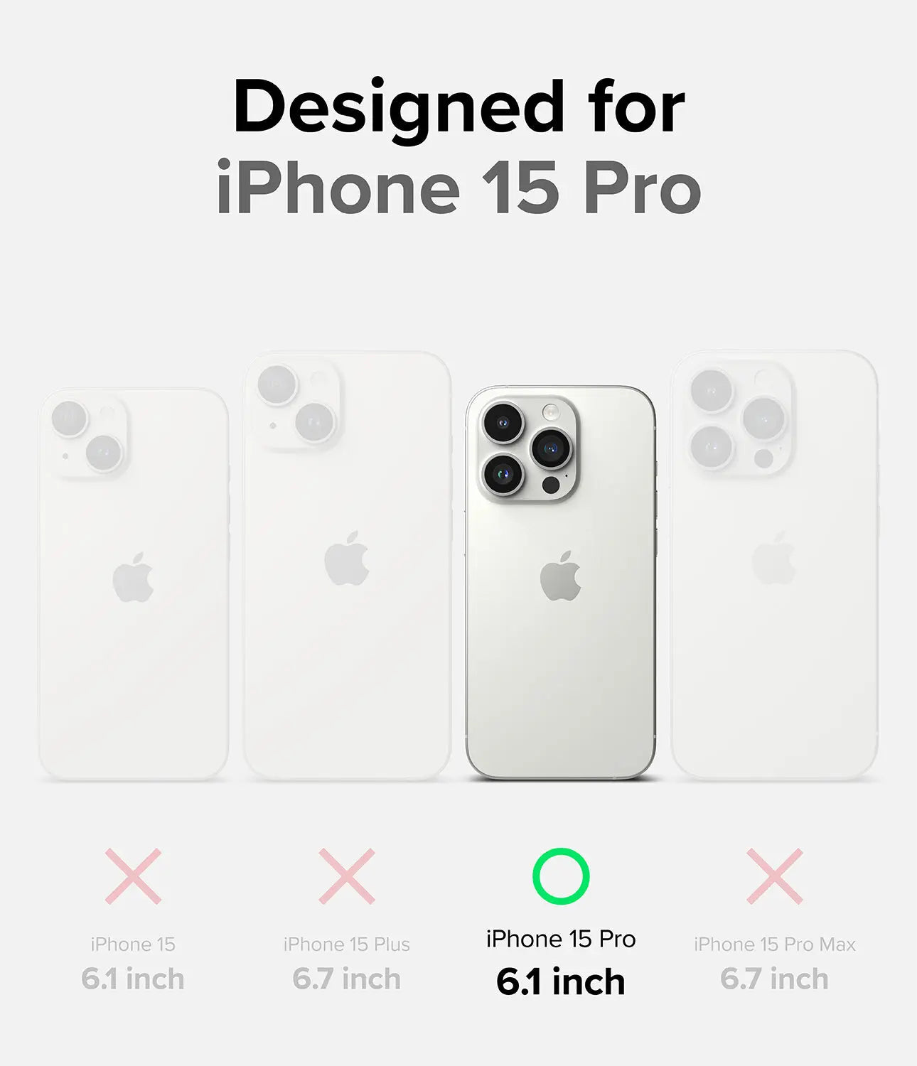 Designed for iPhone 15 Pro 6.1 inch case