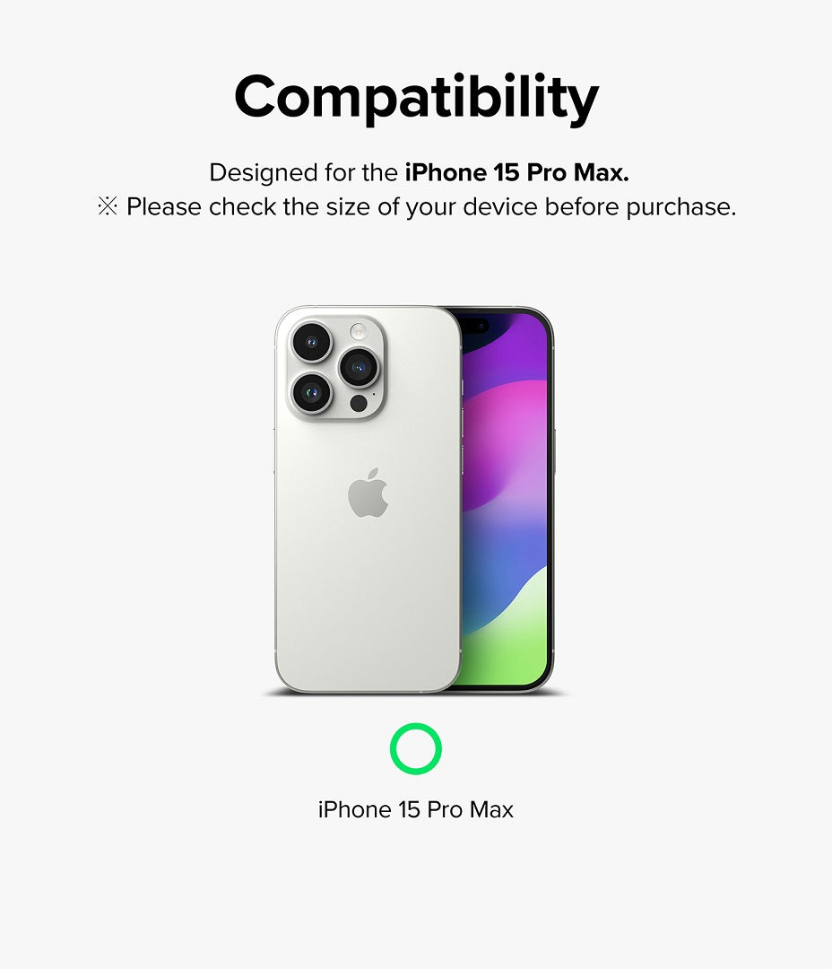 iPhone 15 Pro Max 6.7" Camera Lens Frame Glass