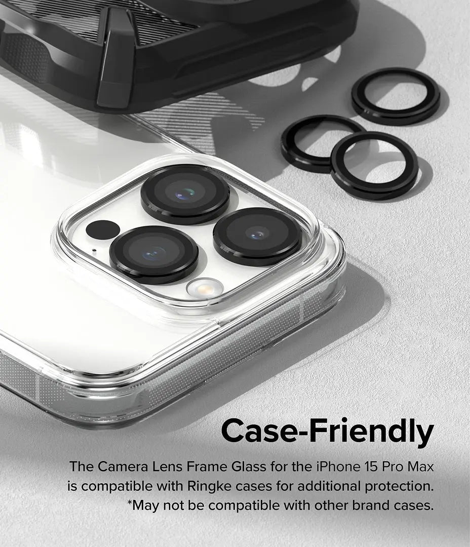 case friendly camera lens glass protection for iPhone 15 pro max