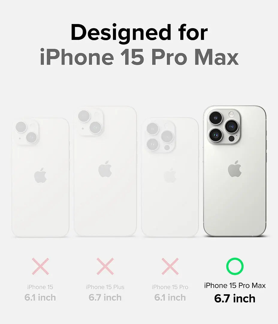 iPhone 15 Pro Max Black Case by Ringke