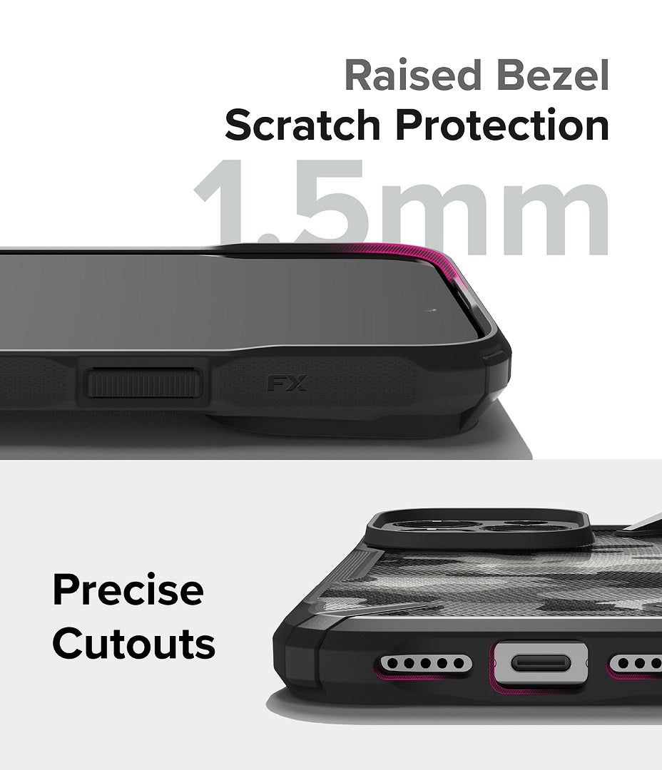 Raised Bezel Scratch Protection Case for iPhone 15 Pro Max