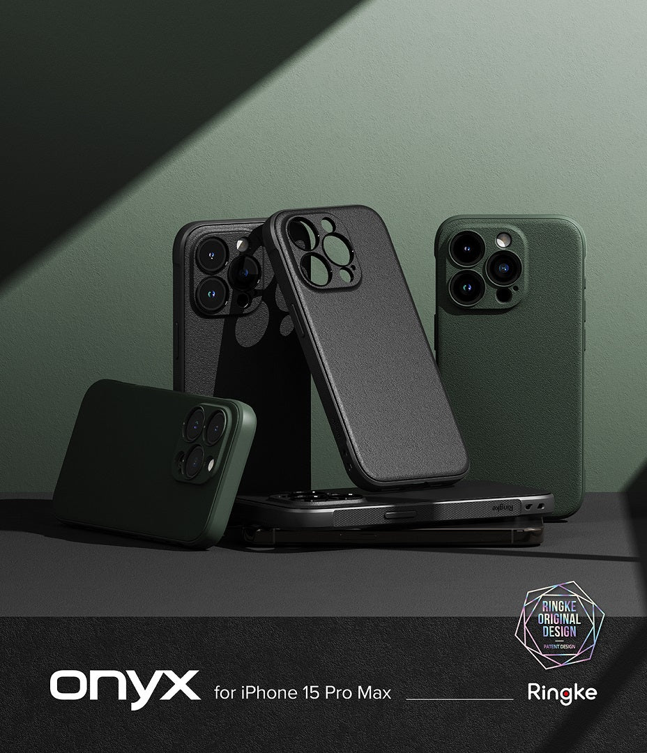 Slim Onyx Black Case for iPhone 15 Pro Max Ringke
