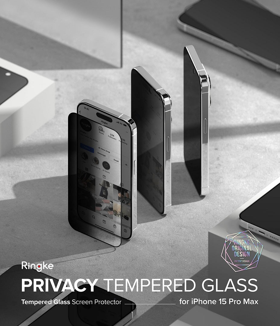 Privacy Tempered Glass Screen Protector for iPhone 15 Pro Max