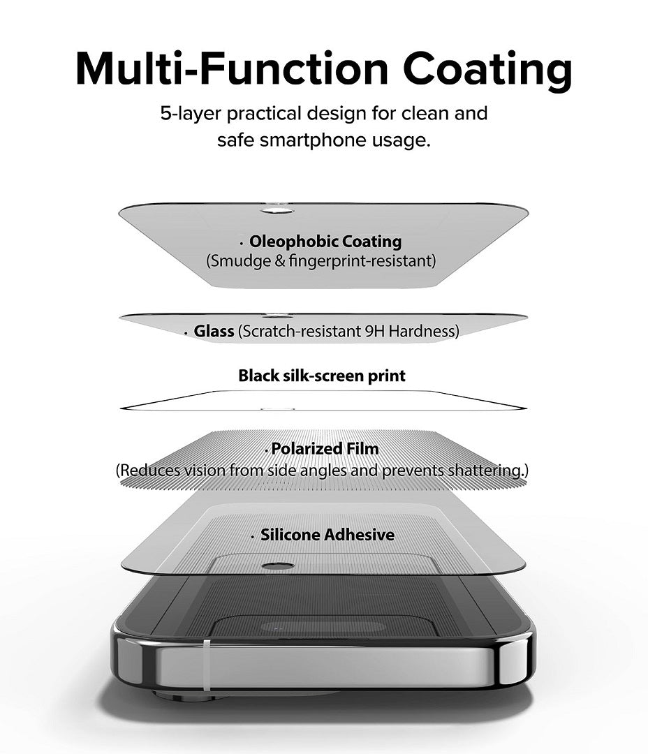 Multilayer Protection Glass Screen Protector for iPhone 15 Pro Max