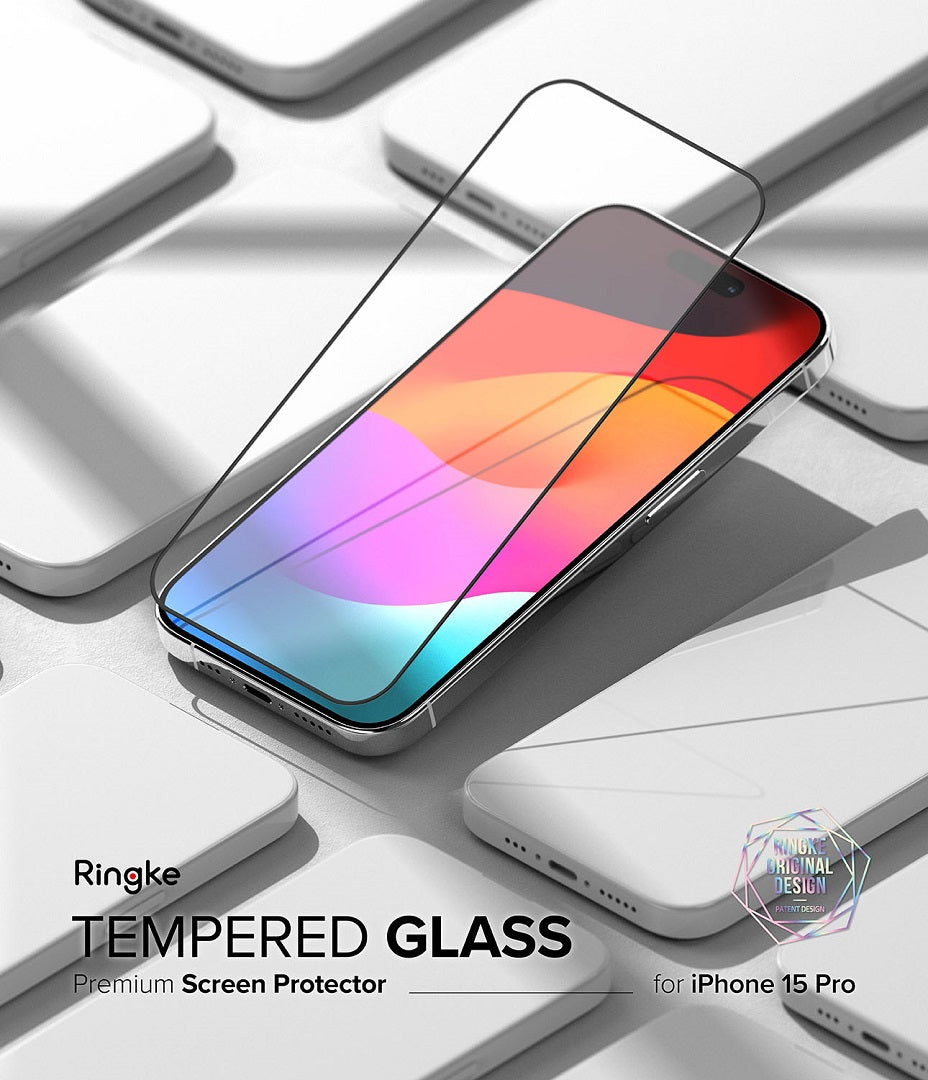 Ringke Tempered Glass Screen Protector for iPhone 15 Pro 