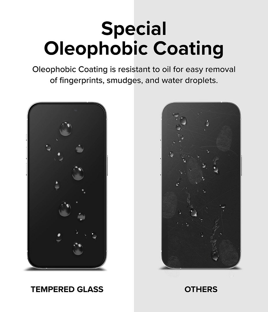 Tempered Glass with Oleophobic Coating