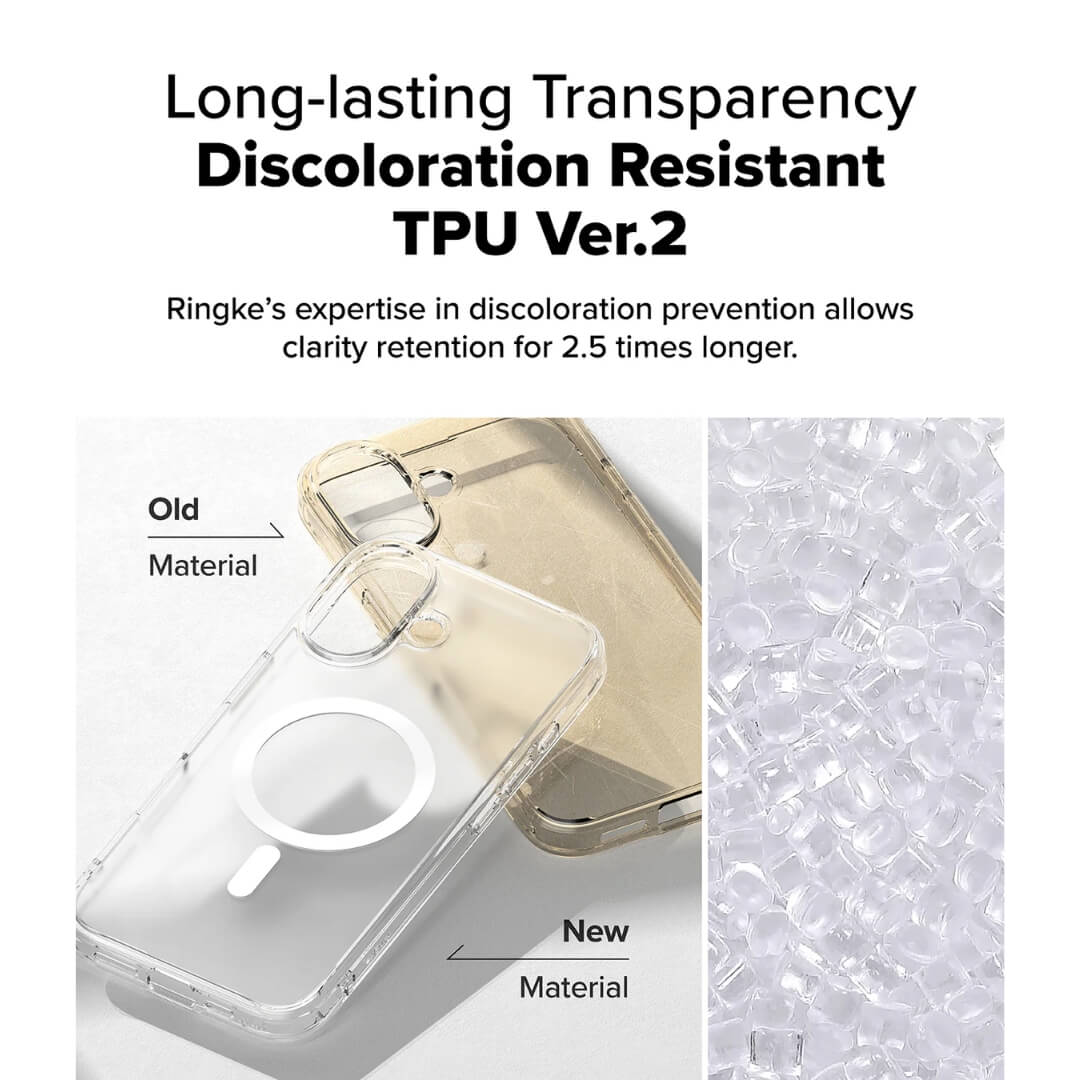 iPhone 16 Plus Magsafe case is Long lasting and discoloration resistant TPU