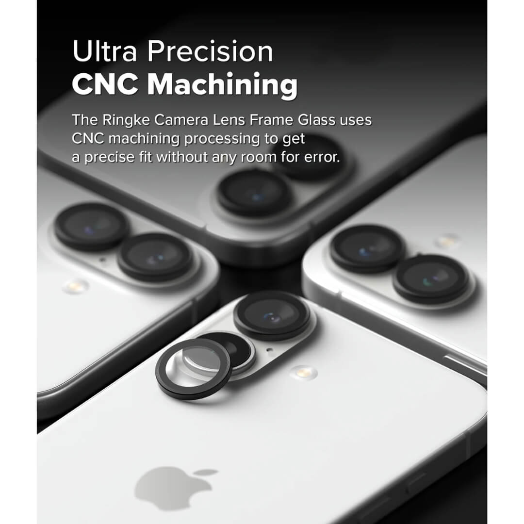 Precise fit glass frame for iPhone 16 Plus