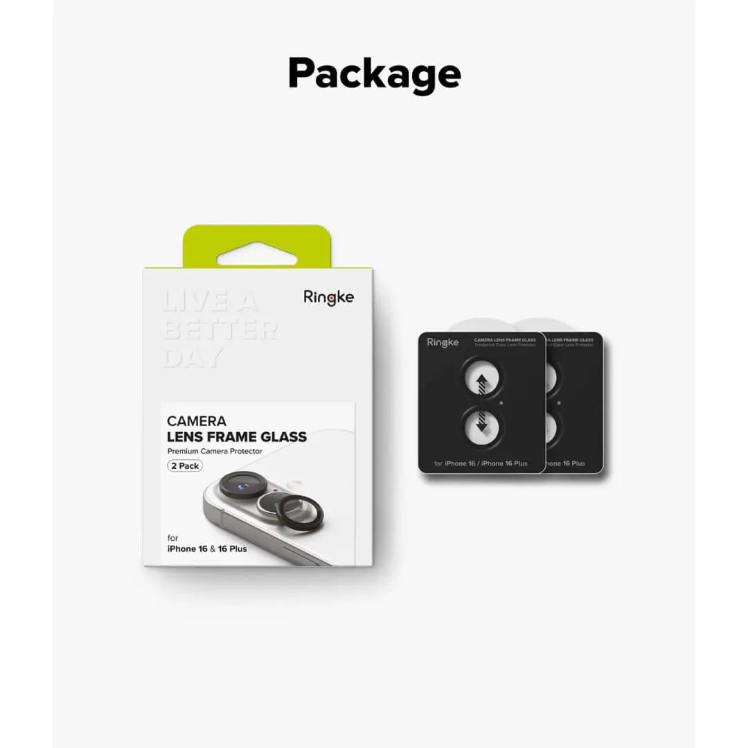 Package for camera lens frame glass for iphone 16 and 16 plus