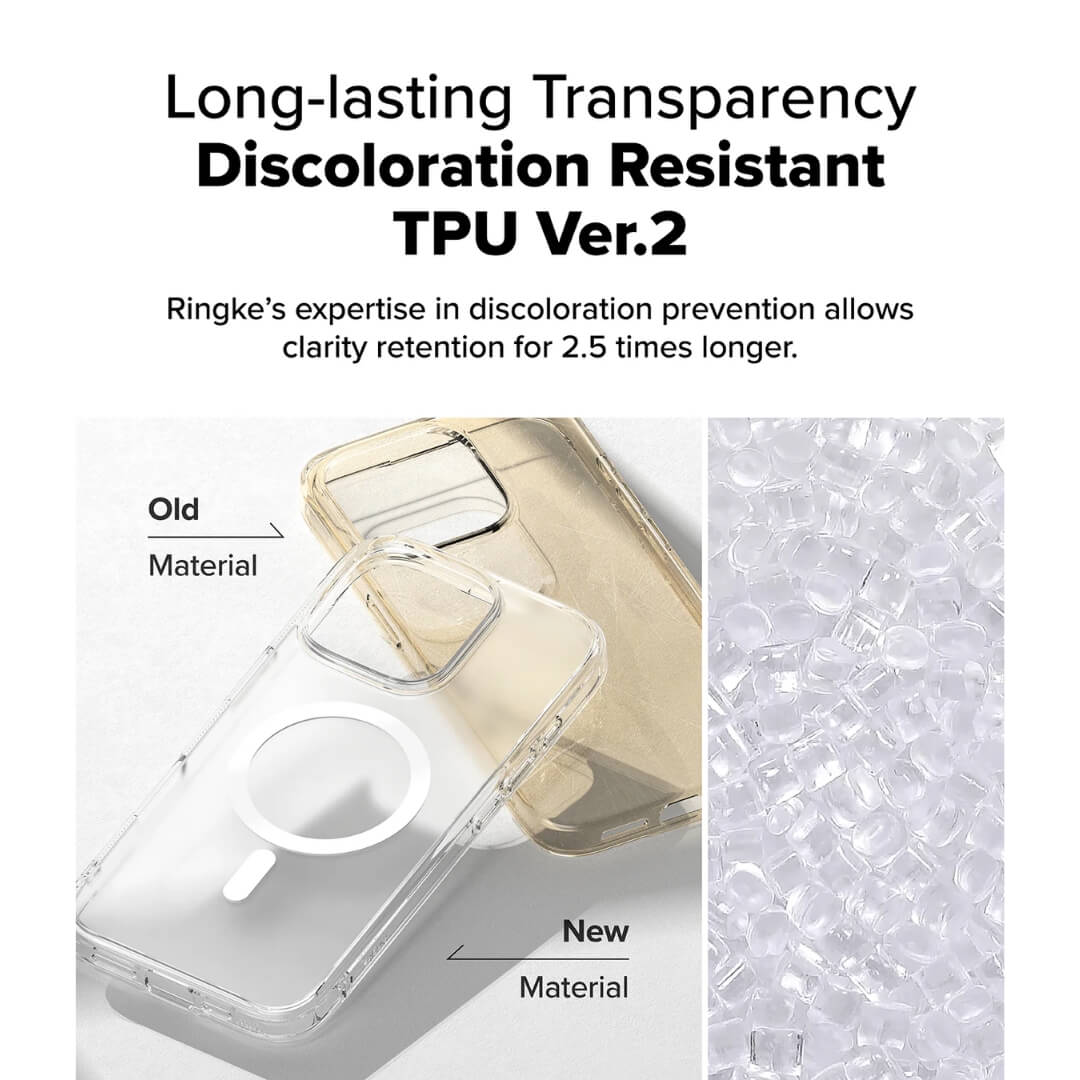 Protect your iPhone 16 Pro Max with this MagSafe-compatible case, made from durable, discoloration-resistant TPU.