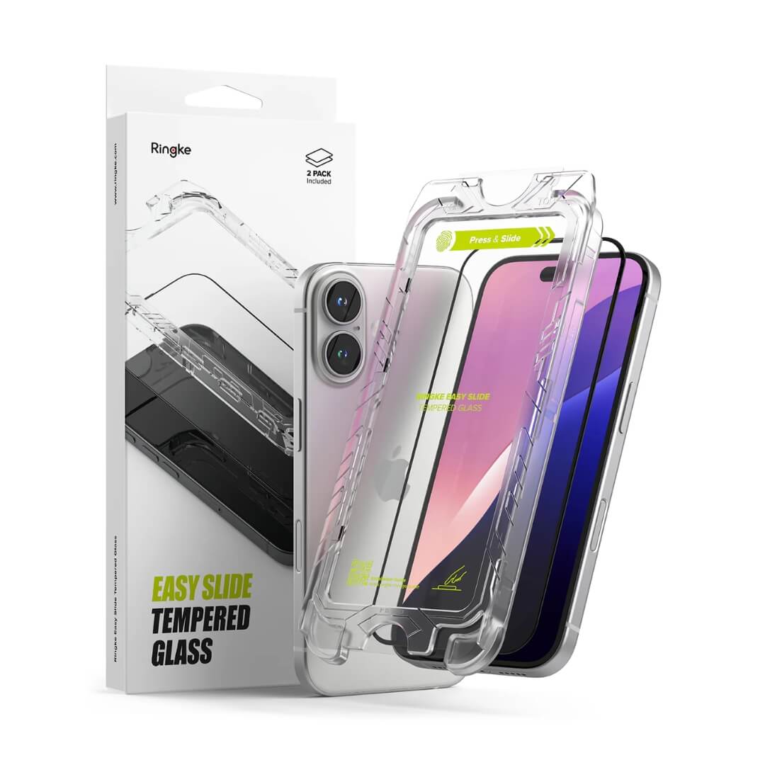 iPhone 16 / 15 Screen Protector Easy Slide Tempered Glass 2 Pack in NZ