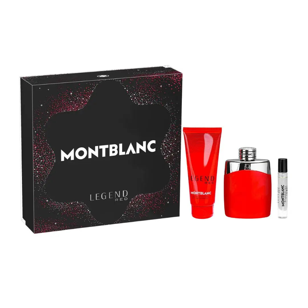 Mont Blanc Legend Red EDP 100ml 3 Piece Gift Set for Men Mont Blanc