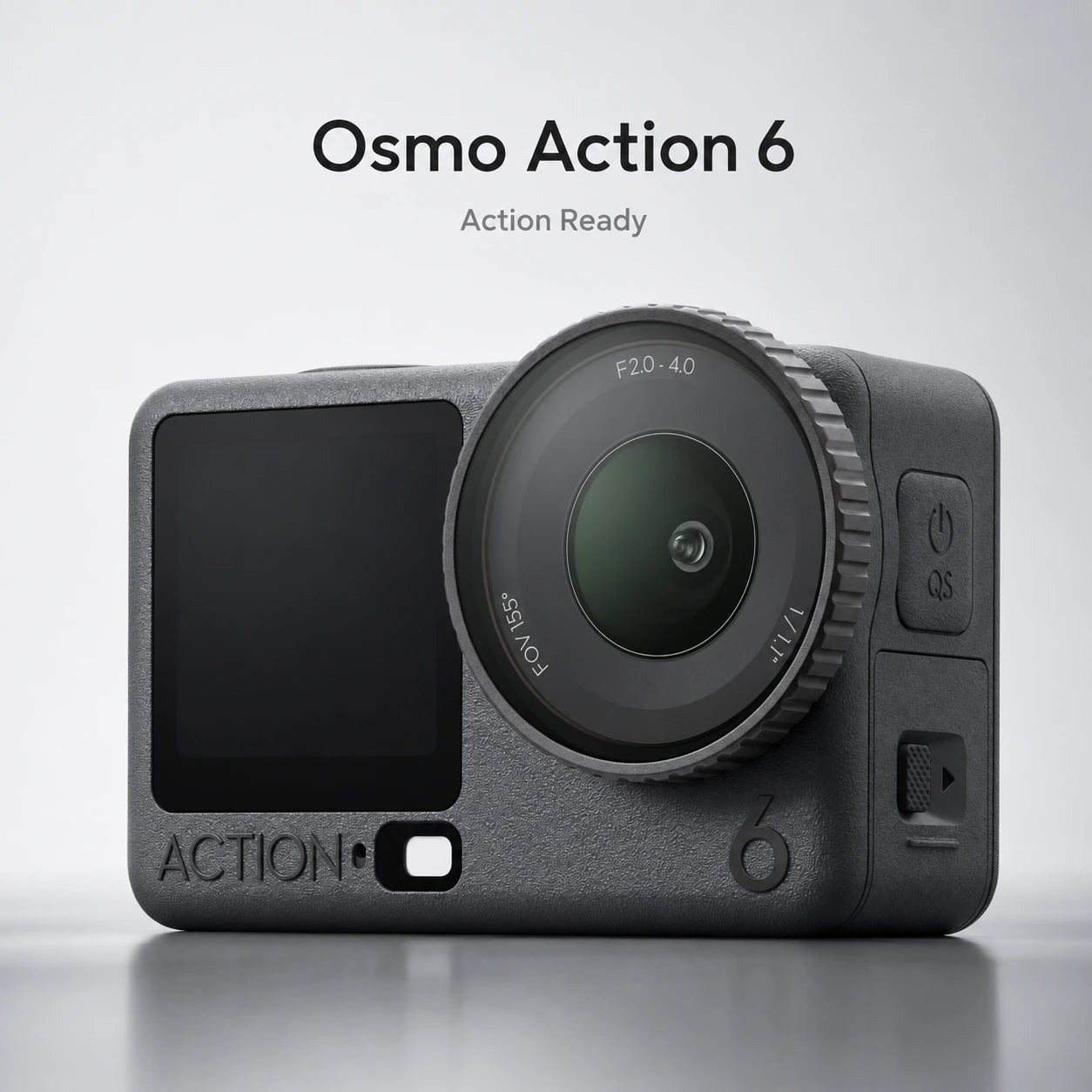 Osmo Action 6 action camera on a light gray background at Gadgets online NZ LTD