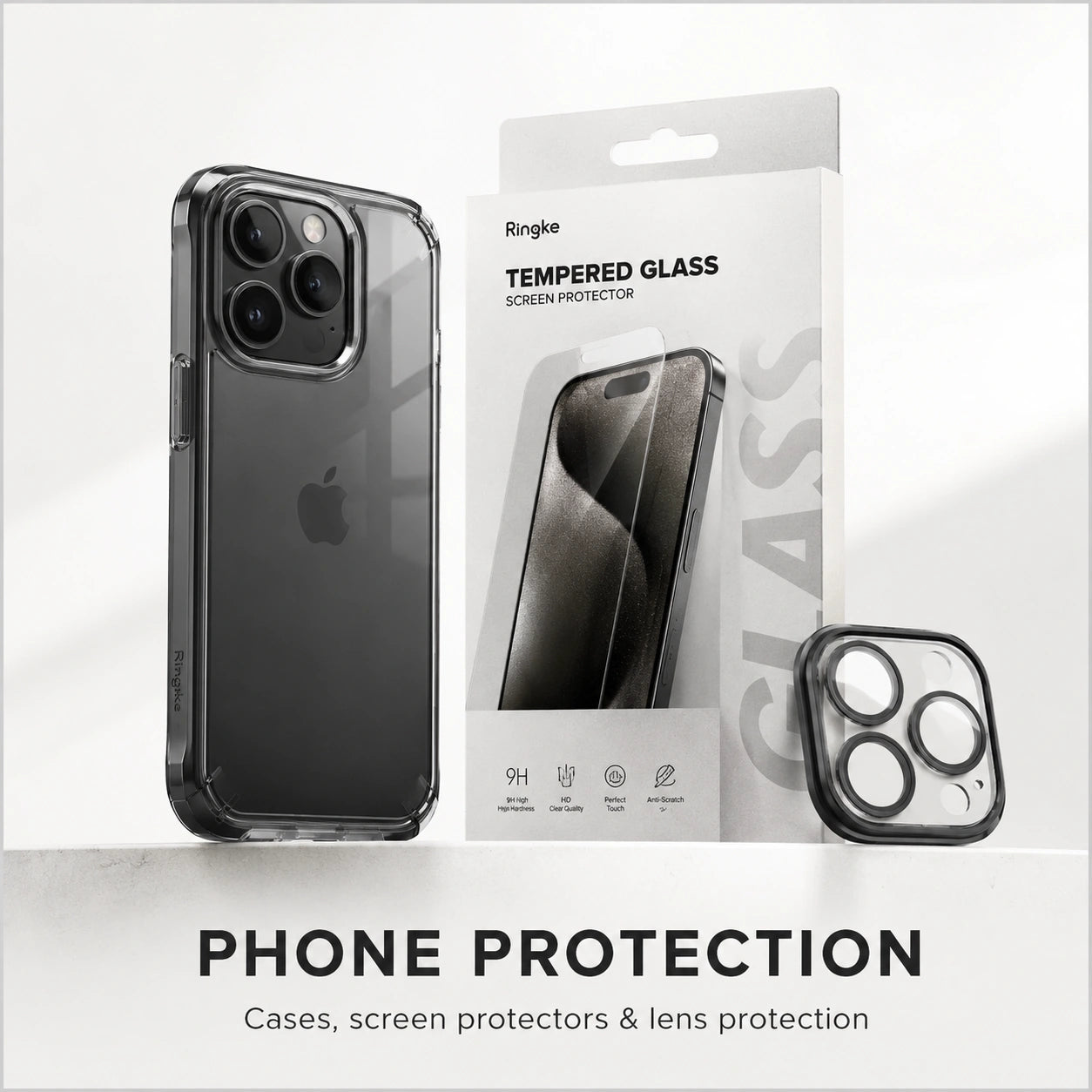 Phone protection NZ with Ringke cases, screen protectors and camera lens protection at Gadgets Online NZ
