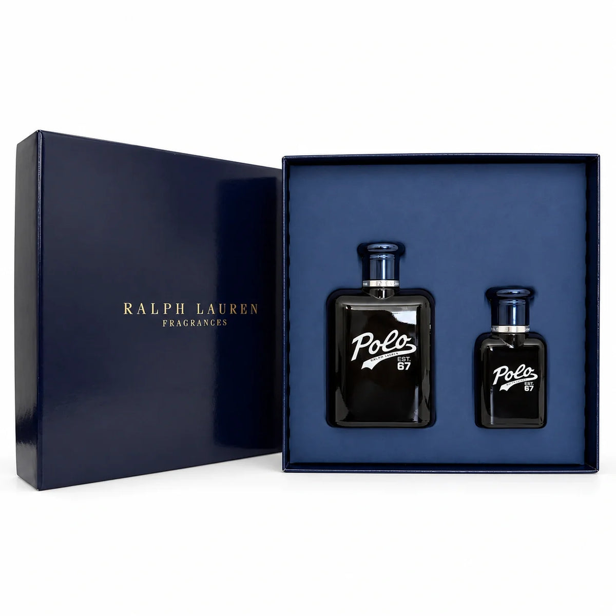 Ralph Lauren Polo 67 two-piece gift set open — EDT 125ml and 40ml