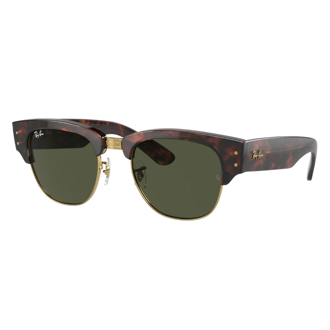 Ray-Ban RB0316S Mega Clubmaster 990/31 sunglasses, tortoise frame with green G-15 lenses - Gadgets Online NZ