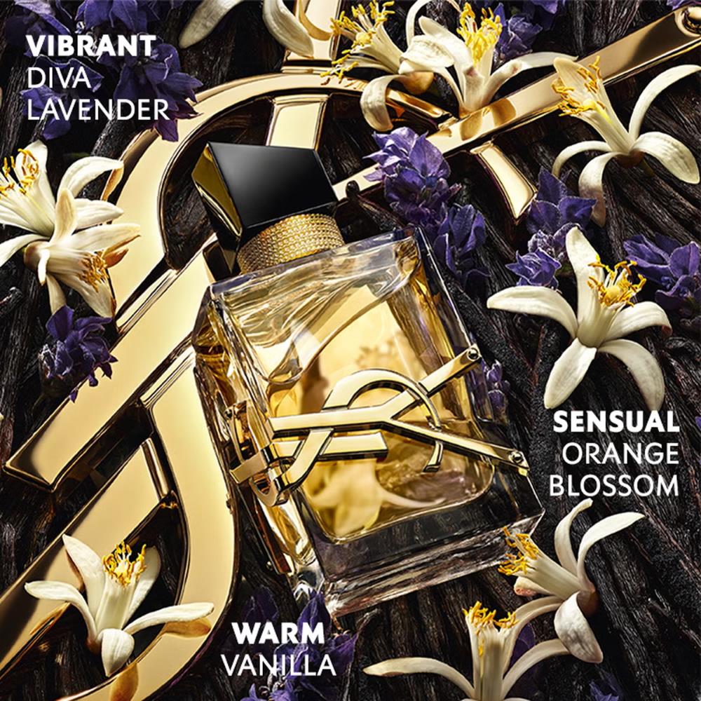 Yves Saint Laurent Libre fragrance notes — lavender, orange blossom and vanilla