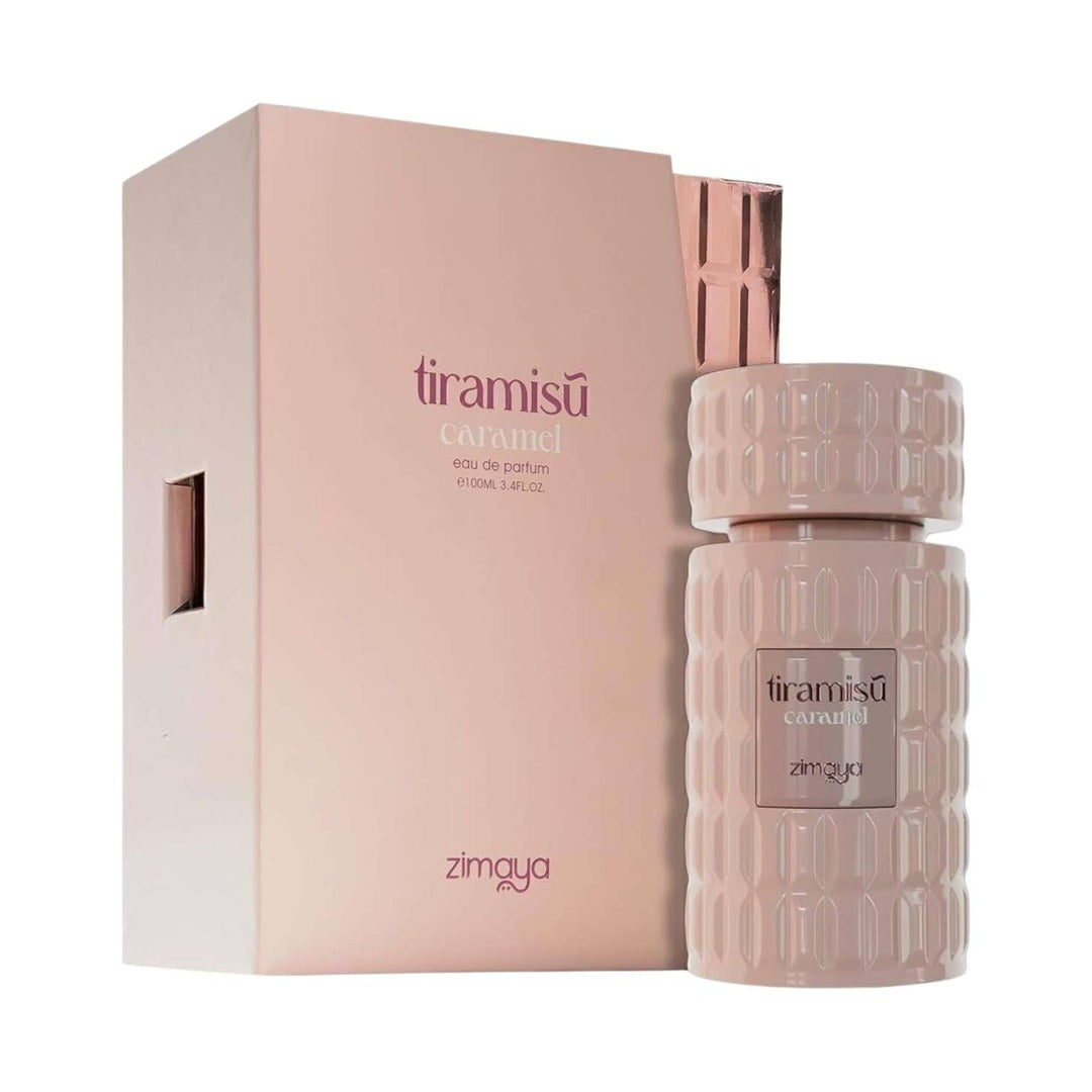 Zimaya Tiramisu Caramel EDP 100ml perfume bottle and box