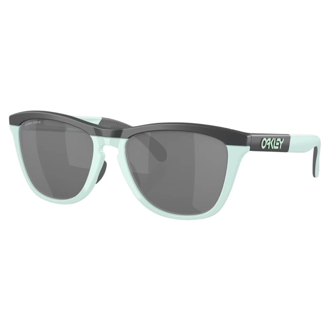 Oakley Frogskins Range OO9284 928403 Sunglasses - Matte Carbon/Blue Milkshake, Prizm Black Lens Front View