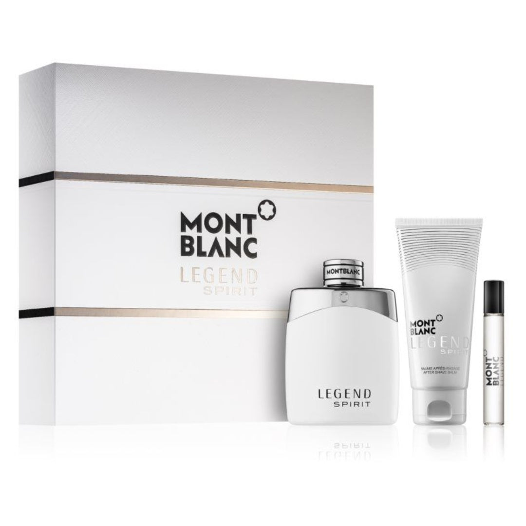 Mont Blanc Legent Spirit EDT 100ml 3 Piece Gift Set For Men
