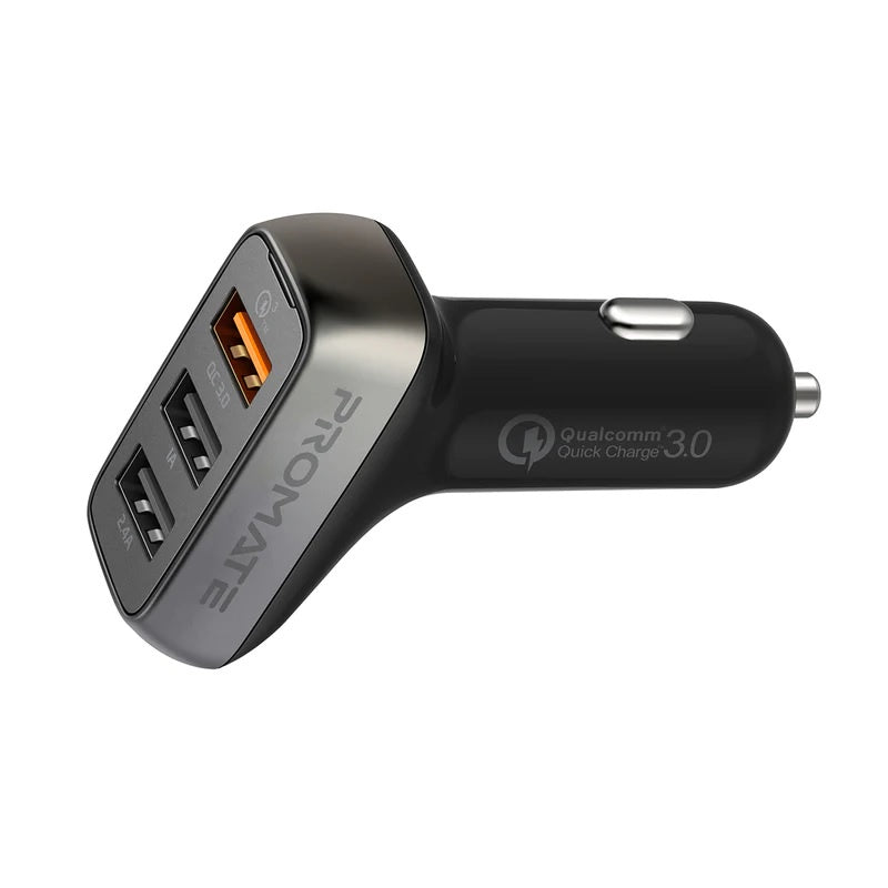 PROMATE 35W Car Charger with 3 USB Ports