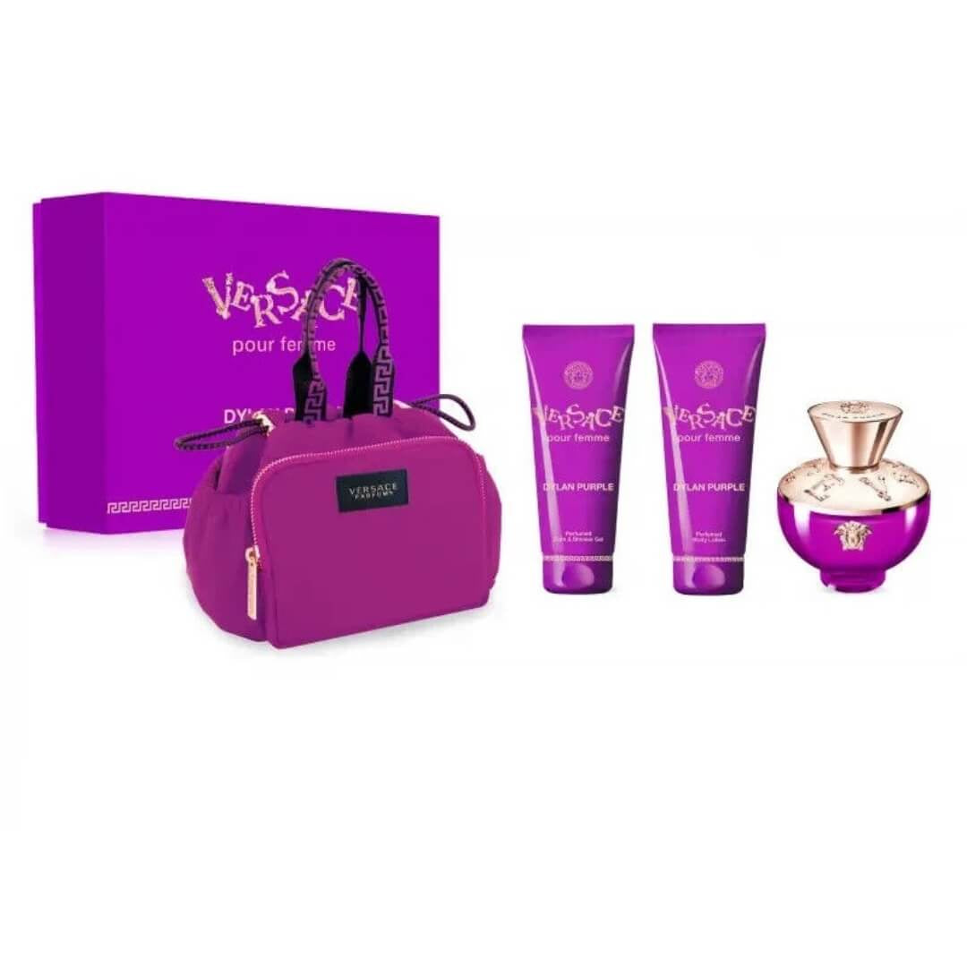 Versace Pour Femme Dylan Purple EDP 100ml 4PC Gift Set for Women