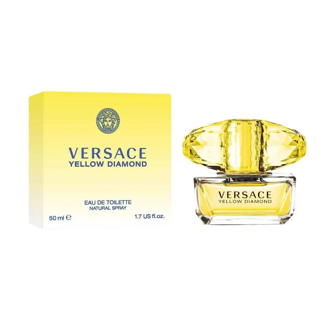 Versace Yellow Diamond EDT 50ml for Women at Gadgets Online NZ LTD, a luxurious and radiant floral fragrance for the sophisticated woman.
