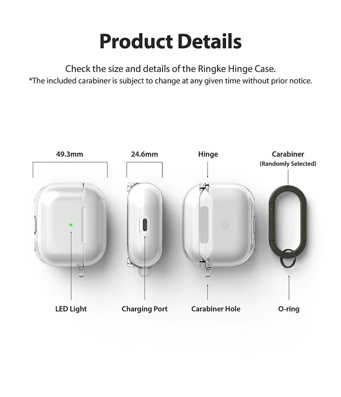 Apple AirPods 3 Hinge Clear Case By Ringke