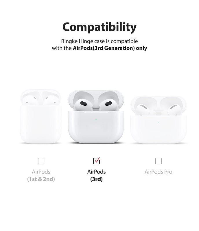 Apple AirPods 3 Hinge Clear Case By Ringke