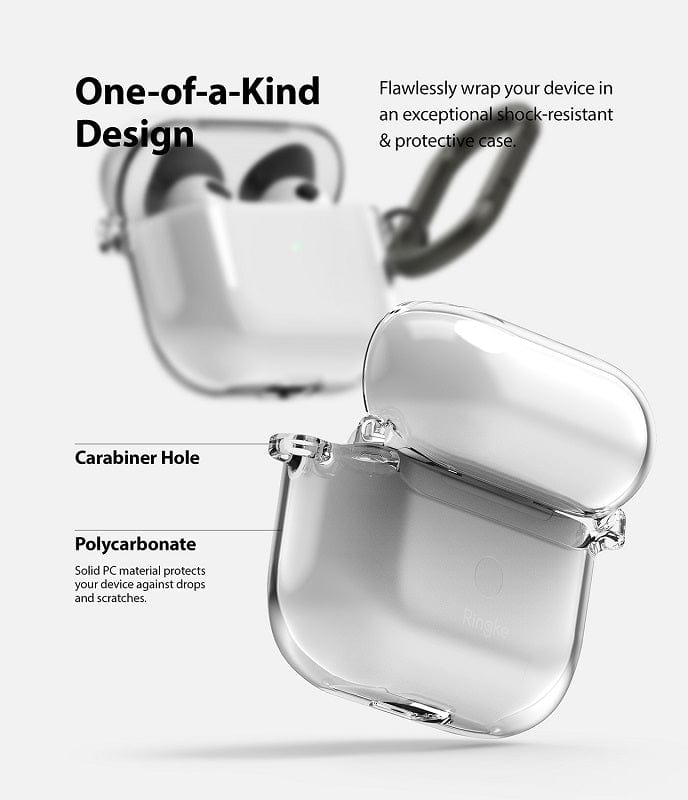 Apple AirPods 3 Hinge Clear Case By Ringke